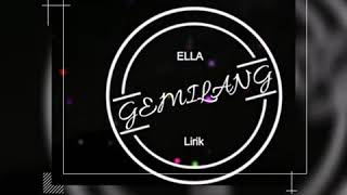 Gemilang By Ella Karaoke [upl. by Sigfrid]