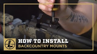 How To Install Backcountry Scope Mounts [upl. by Ethbin]