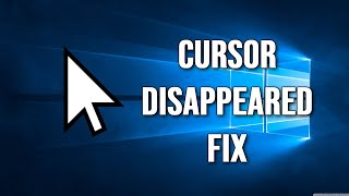 How To FIX Mouse Cursor Disappeared on Windows 10 Problem Keyboard Only Tutorial [upl. by Ytsud]