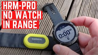 How to use the Garmin HRMPRO Without a Watch In Range [upl. by Atlee]