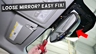 REAR VIEW MIRROR VIBRATES LOOSE HOW TO FIX LOOSE MIRROR THAT VIBRATES [upl. by Hauhsoj]