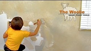 Color Meshing Faux Finish Painting by The Woolie  How To Paint Walls FauxPainting [upl. by Leuas]