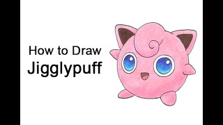 How to Draw Jigglypuff Pokemon [upl. by Adidnac]