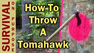 Tomahawk Throwing For Beginners  How To Throw A Tomahawk [upl. by Brower]