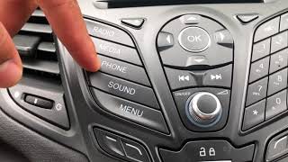 FORD FIESTA  Radio controls as well as how to access the clock [upl. by Hcurab]