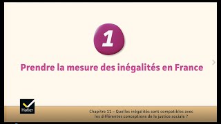 SES cours de Tle  prendre la mesure des inégalités en France [upl. by Emelita]