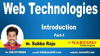 Introduction to Web Technologies  Part 1  Web Technologies Tutorial [upl. by Anirroc]