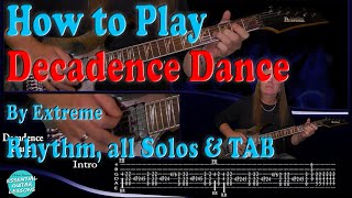 How To Play Decadence Dance On Guitar [upl. by Airyk]