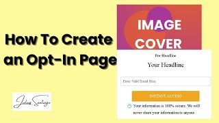 How to Create Opt In Page  Systeme io [upl. by Eeimaj]