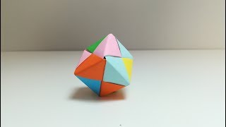 COMO HACER UN CUBO DE PAPEL FIGURA GEOMÉTRICA [upl. by Drais]