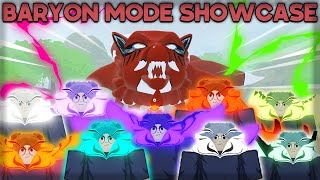 ALL TAILED BEASTS BARYON MODE SHOWCASE WHICH ONE IS THE BEST  Shindo Life [upl. by Trabue128]