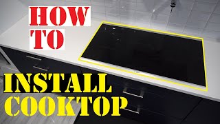 HOW TO INSTALL ELECTRIC AND INDUCTION COOKTOP [upl. by Sudnak425]