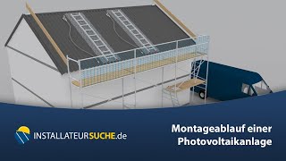 🇩🇪 Montageablauf einer Photovoltaikanlage [upl. by Suhail13]