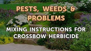 Mixing Instructions for Crossbow Herbicide [upl. by Nanice242]