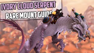 Ivory Cloud Serpent Rare Mount Guide  Patch 83 WoW  ZanTien Lasso [upl. by Ardena690]