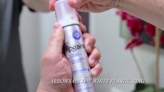 ROGAINE® Foam  How to Open the Canister [upl. by Philpot]