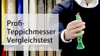 Profi Teppichmesser zum Teppichboden verlegen im Test  Teppichscheunede [upl. by Lexa438]