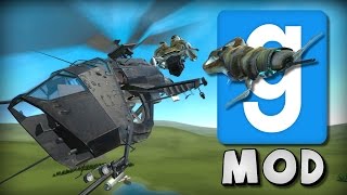 Garrys Mod AWESOME COMBINE GUNSHIPS  Mod Showcase [upl. by Martsen]