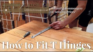 How to Fit T Hinges [upl. by Blithe]