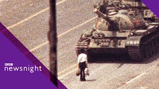 ARCHIVE Tanks roll into Tiananmen Square 4 June 1989  BBC Newsnight [upl. by Nellir]