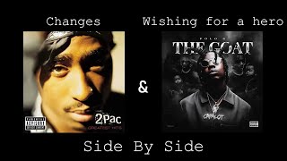 2pacs quotChangesquot amp Polo Gs quotWishing For A Heroquot Side by Side [upl. by Notneuq982]