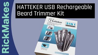 HATTEKER USB Rechargeable Beard Trimmer Kit [upl. by Hillell]