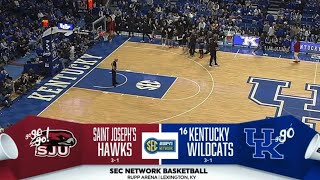 16 Kentucky vs Saint Joseph’s Basketball Highlights 11202023 [upl. by Nohtahoj]