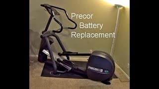 Precor EFX 546 Elliptical Machine Battery Replacement [upl. by Yekram]