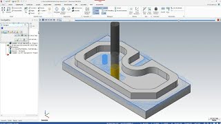 Tutorial MasterCam 2D High Speed Toolpath Dynamic Mill [upl. by Yelrebma149]