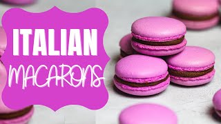 Italian Macarons Tutorial  CHELSWEETS [upl. by Myles]