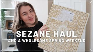 SEZANE HAUL AND A WHOLESOME SPRING WEEKEND  PetiteElliee [upl. by Niroht]