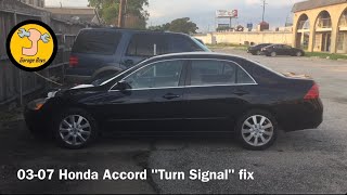 How To Fix The Turn Signals On A 0307 Honda Accord [upl. by Caylor]