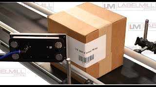 LabelMill LM3605CW Print and Apply Corner Wrap Label Applicator [upl. by Ytitsahc917]