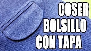 Tutorial Bolsillo con tapa [upl. by Enelime]