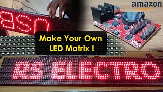 Scrolling Text Led Display  16X32 led matrix  how to make led display at home [upl. by Gastineau224]