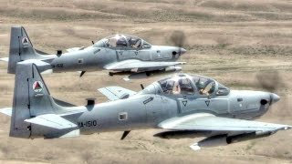 A29 Super Tucano Attack Aircraft In Action – Live Fire Training [upl. by Donia]