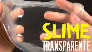 SLIME TRANSPARENTE  Receta sin borax almidon detergente [upl. by Baptist]