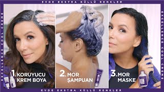 Evde Ekstra Küllü Saç Boyama  LOréal Paris Excellence Cool Creme [upl. by Salas]