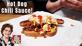 Hillbilly Hotdogs  Homemade HOTDOG Chili  Simple Ingredient Southern Cooking [upl. by Odnamla]