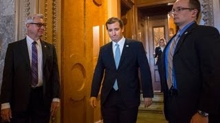 Cruz ends 21hour speech then votes with Dems [upl. by Eikcim]