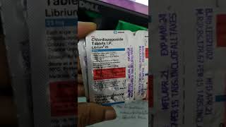 Tab Librium 25 mg chlordiazepoxide [upl. by Mont]