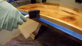 Table Top Epoxy on custom table [upl. by Yand]