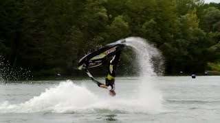 How To Backflip Jet Ski  PWC  Water Scooter [upl. by Gabbie811]