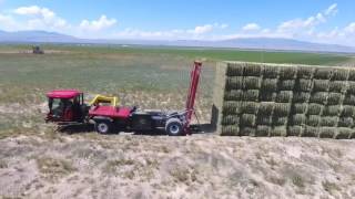 Milstak big square bale stacker [upl. by Intruoc128]