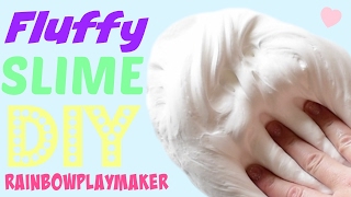 DIY THE BEST FLUFFY SLIME EVER HOW TO Make Slime EASY TUTORIAL VIDEO [upl. by Horsey]