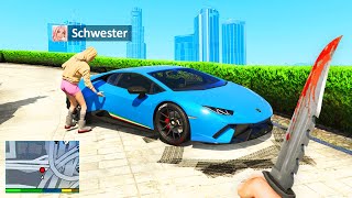 Meine SCHWESTER klaut mein AUTO in GTA 5 RP [upl. by Sirob]