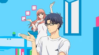 that one anime opening with cute hand movements  wotaku koi wa muzukashii op [upl. by Esnohpla]