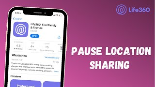 How to Pause Location Sharing on Life360 app  2021 [upl. by Yekciv]