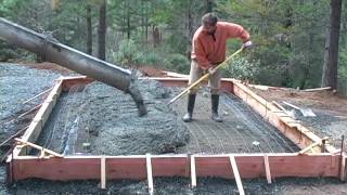 Pouring a Concrete Slab Foundation [upl. by Ayit]