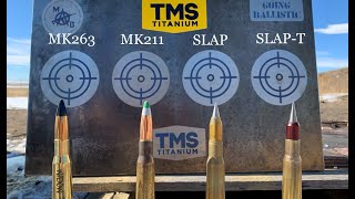 58quot Titanium vs 50 Cals Best Rounds AP Raufoss SLAP amp SLAPT [upl. by Jentoft]